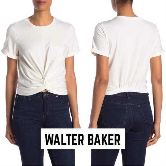 NWOT - Walter Baker - Camille Twist front top - White - M - Picture 1 of 4